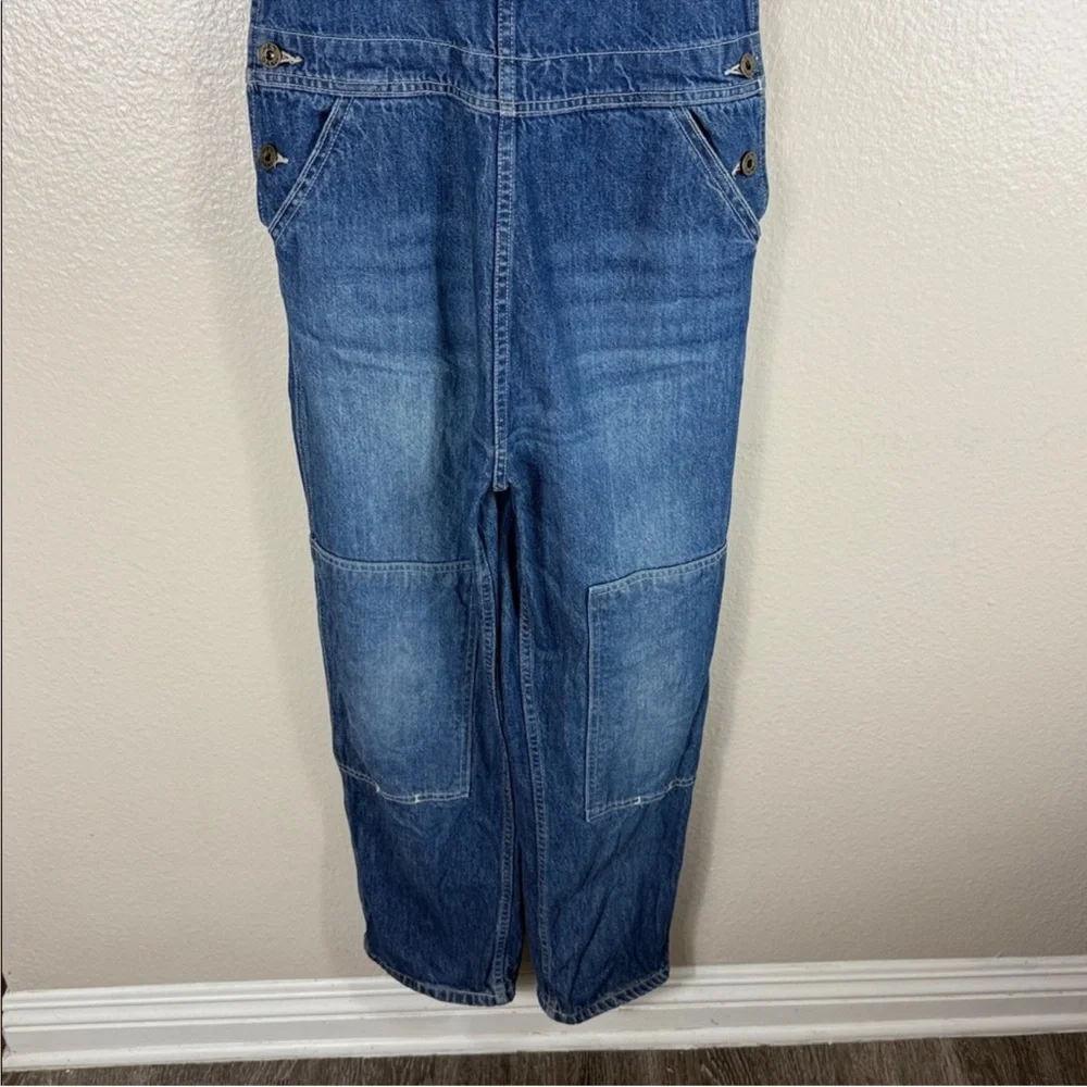 Hey Gang Knee Patch Denim Overalls - Picture 3 of 10